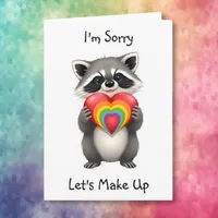 I'm Sorry I Miss You  | LGBTQ Raccoon Card
