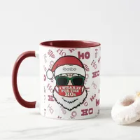 I Wear It For The Ho's Funny Santa Mask Christmas Mug