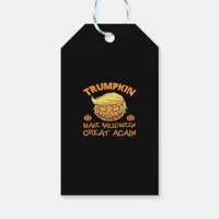 Trumpkin Halloween Pumpkin Gift Tags