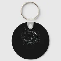 Whimsigoth Starry Night Moon Witchy Classic Keychain
