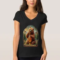 Bear Eating Honey From A Honeycomb T-Shirt