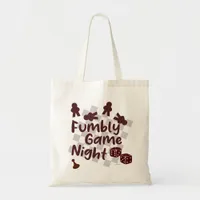 Fumbly Family Game Night Funny Slogan Tote Bag