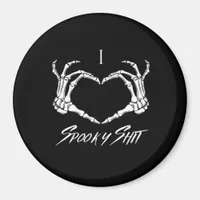 Spooky Classic - Skeleton Hands Heart Magnet