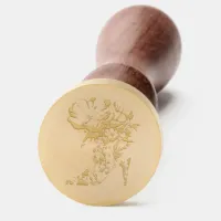 Modern Elegant Chinoiserie Floral High-Heel  Wax Seal Stamp