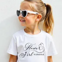 Flower Girl Toddler Shirt – Personalized Wedding 