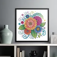 Dopamine Radiant Flower 2 Poster