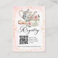 Love is Brewing Bridal Shower Registry Card – Tea 