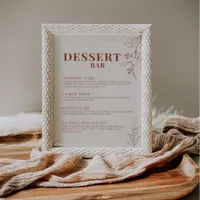 Dessert Bar Wedding Sign