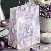 Fairytale Garden Quinceanera Lavender/Lilac ID1030 Medium Gift Bag