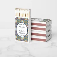 Elegant Mexican Floral Talavera Wedding  Matchboxes