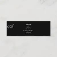 Monogram A business Cards