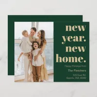 Budget New Year New Home Moving Photo Holiday Card