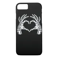 Skeleton Heart Hands Sign Halloween Costume Viral  iPhone 8/7 Case