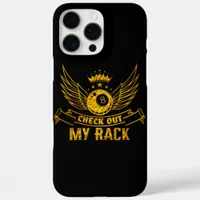 Billiards Saying With Wings and Crown Design iPhone 16 Pro Max Case