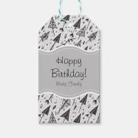 Hand Drawn Kite and Arrow Figures Gift Tags