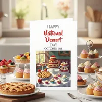 Happy National Dessert Day | October 14th Card