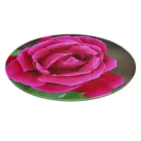 Vibrant Fuchsia Pink Rose Blossom Makro Cutting Board