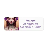 Beautiful Enchantress Fantasy AI Art Label