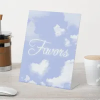 Cloud Nine Bridal Shower Favors Table Pedestal Sign
