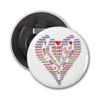 Words of Heart Bottle Opener