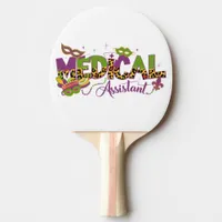 Medical Assistant - Mardi Gras Ping Pong Paddle