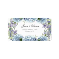 Forget-Me-Not Flowers Watercolor Elegant Label