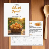 Happy National Apricot Day | January 9th Postcard