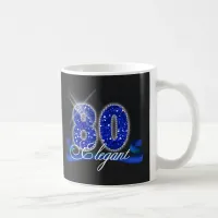 Elegant Eighty Sparkle Coffee Mug