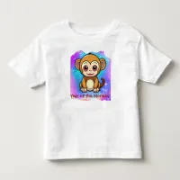 Cute Kawaii Chinese Zodiac Year of the Monkey | Toddler T-shirt