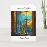 Dreamcatcher in Window Happy Birthday Personalized Card