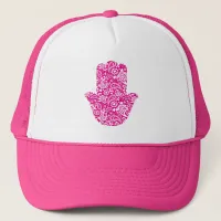 Hamsa Hand Pink Hand of Fatima Trucker Hat