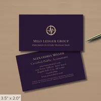 Modern Elegant Accounting Firm Business Card