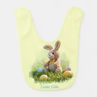 Cute Stuffed Easter Bunny Baby Bib