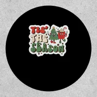 Tis Season Retro Funny Sloth Patch