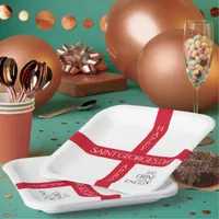 Eat Drink and Be English St George's Cross Flag Paper Plates