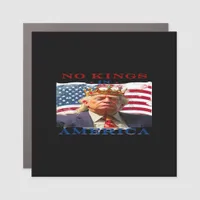 No Kings In America Anti-Trump Creative Design Car Magnet