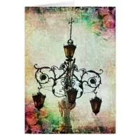 Plaza Light Floral Grunge All Occasion Cards