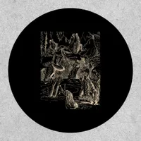 Cottagecore Goblincore Pond Snail Swimming Frog Patch