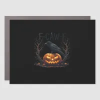 Caw-F's Spooky Pumpkin Halloween Classic Car Magnet