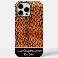 Artful display of intricate snakeskin iPhone 16 pro max case