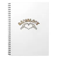 Radiology Skeleton Heart Hands Classic Style Notebook