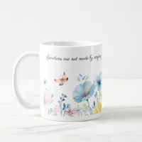 Watercolor Flowers Border, Rudyard Kipling Quote  Coffee Mug