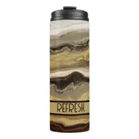 Cute Coffee Marble  Thermal Tumbler