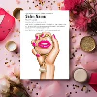 Pink and Gold Glam Chic Beauty Salon Opening Invitation