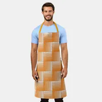 Apron -  Tiles of Orange Ombre Stripes