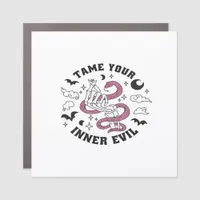 Skeleton Hand Making Heart  Car Magnet