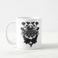 Moth Talisman - Whimsigoth Drawing - White Version Coffee Mug