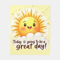 Going to be a Great Day Fleece Blanket