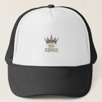 No Kings In America Vintage Graphic Trucker Hat