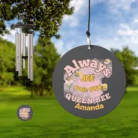 Monogram Always bee your own Queen Bee -charcoal | Wind Chime